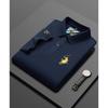 STORN Luxe Borduur Heren Poloshirt Zomer Dun Ademend 100% Katoen Zwart Marineblauw Kraag Korte Mouwen Tops Merk Kleding