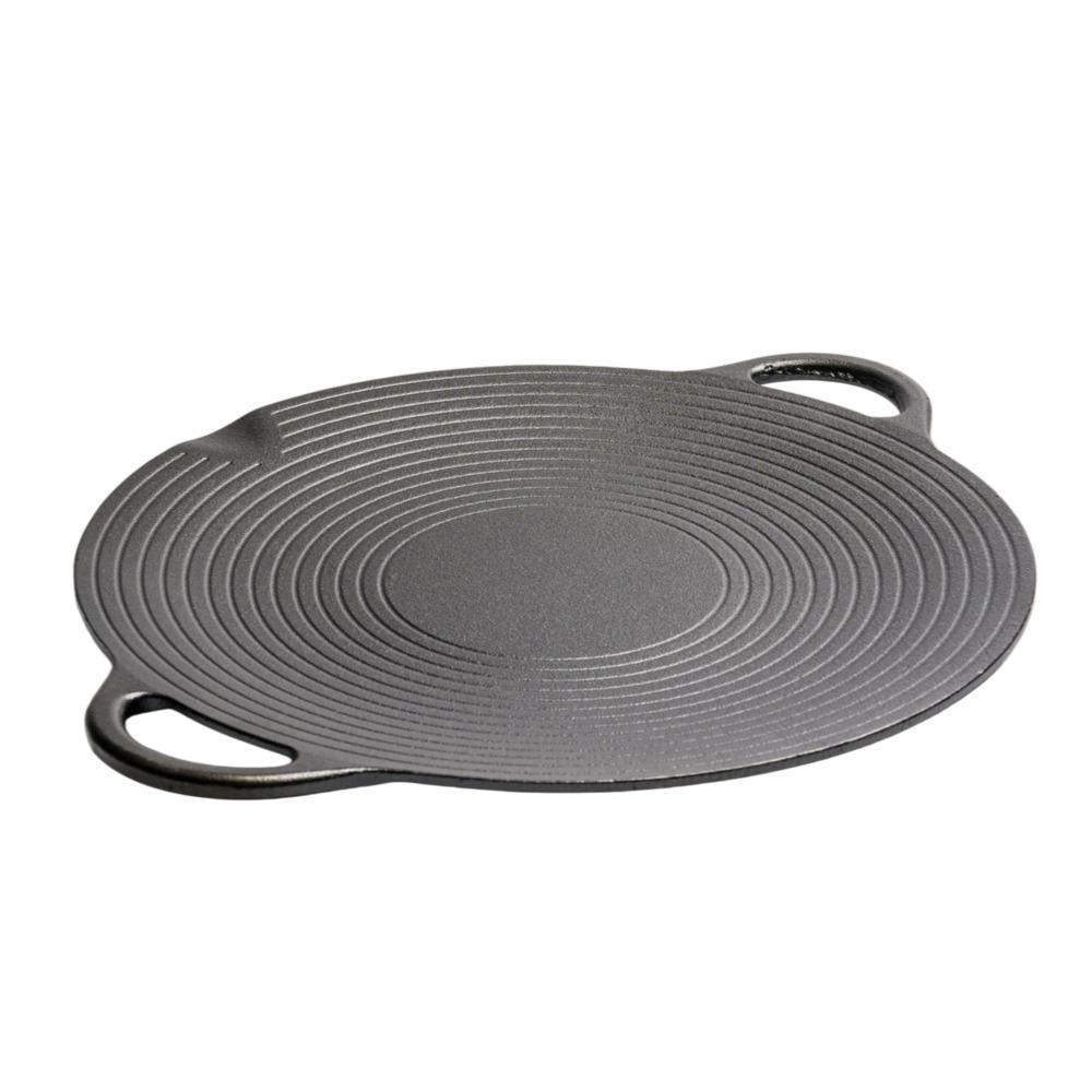 Frigideira Antiaderente de Ferro Fundido Estilo Coreano para Gás, Indução e Churrasco ao Ar Livre