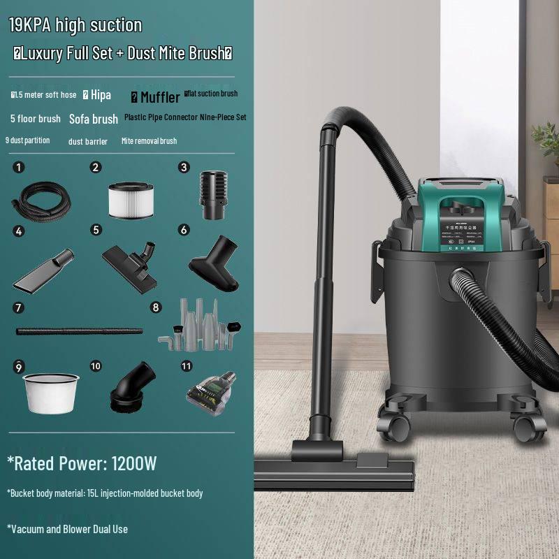 Large Suction Wet & Dry Vacuum Cleaner for Home & Industrial Grout Cleaning