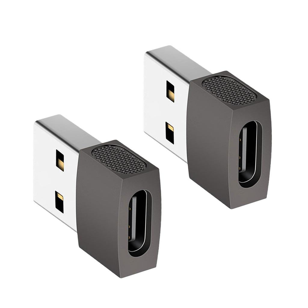 2Pack USB C Female To USB Male Adapter Enjoy 480mbps Fast Transmission and Safe Charging Type C To USB Adapter