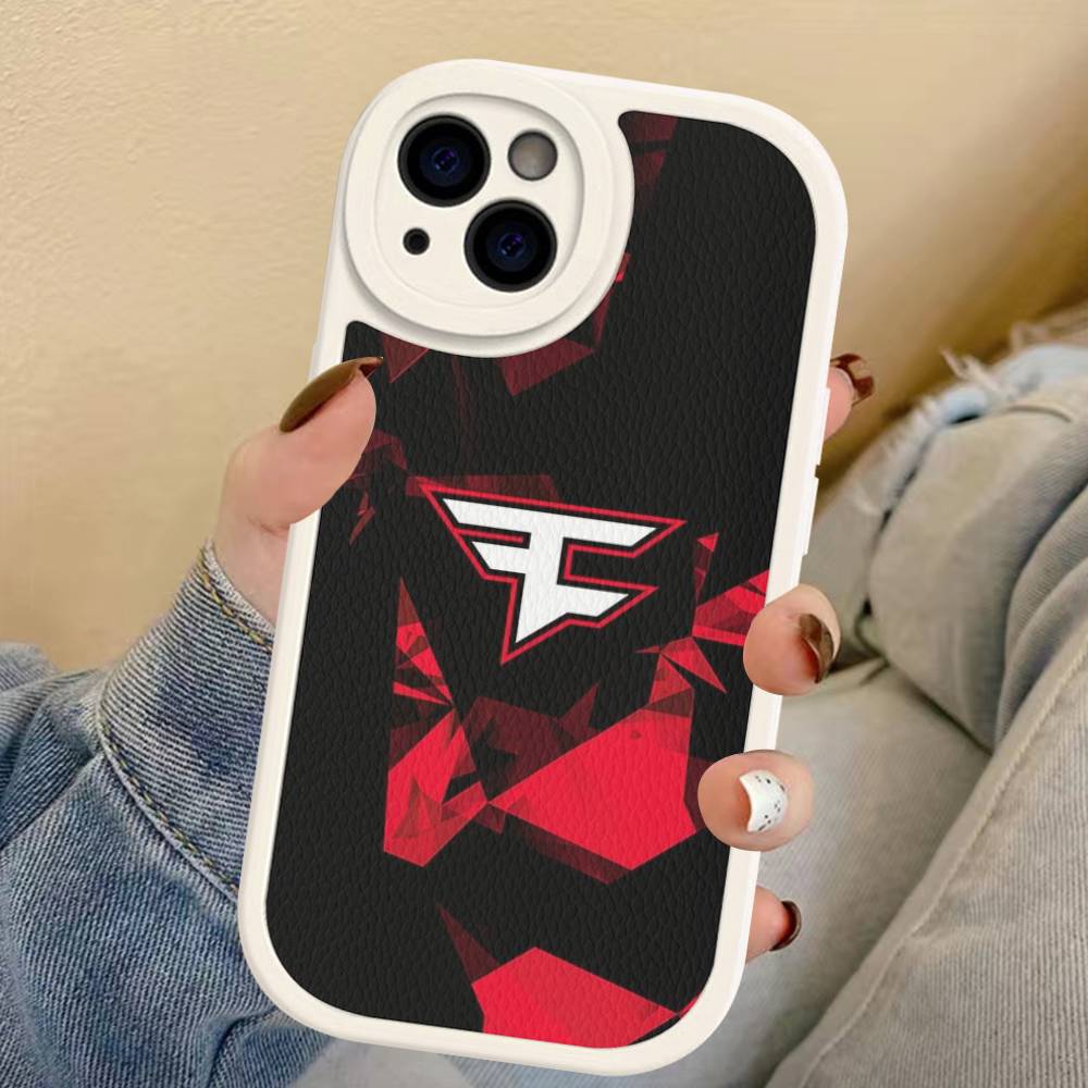 Game FaZe Clan Phone Case For IPhone 16 15 14 13 12 11 Pro Max Plus Leather Shockproof Cover