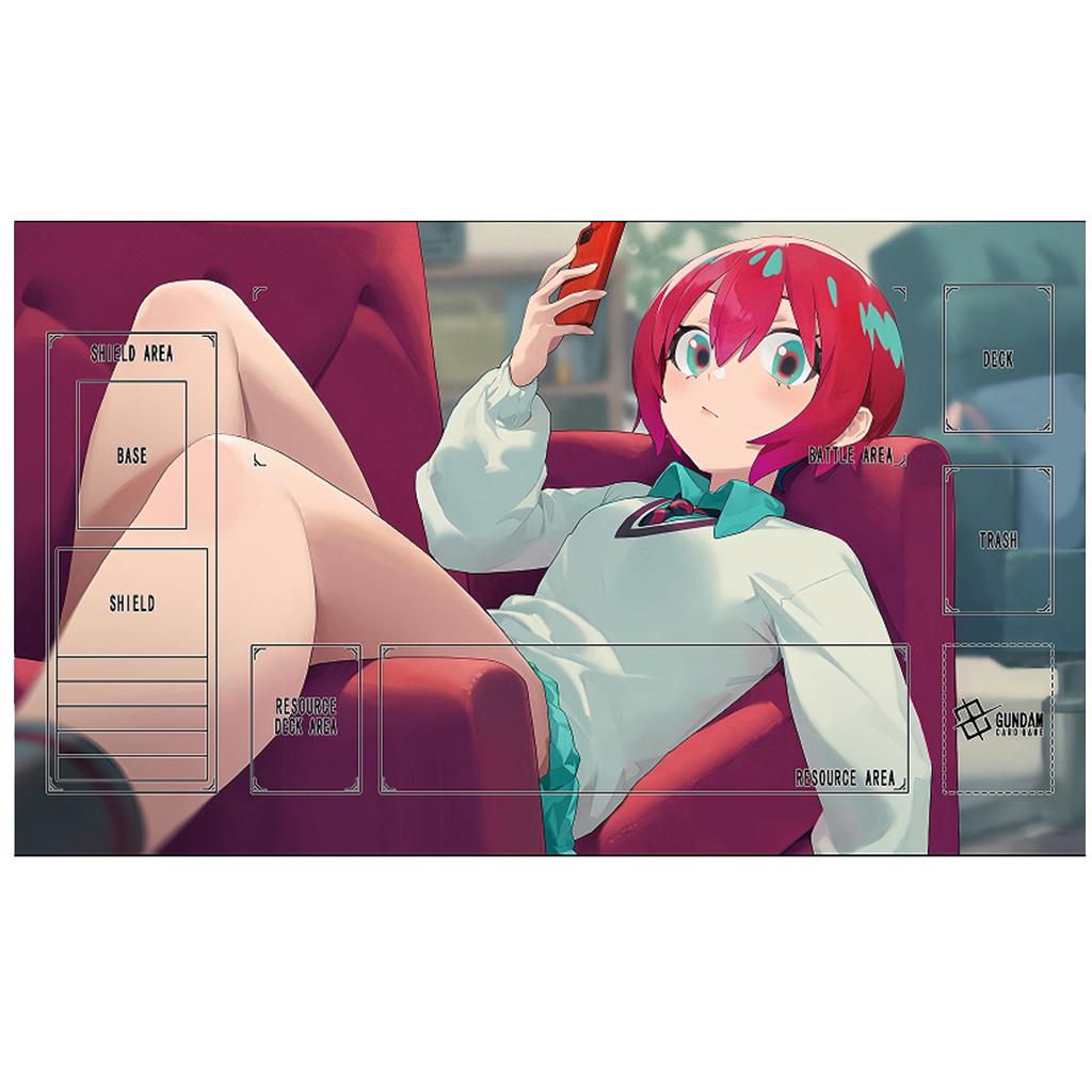Gundam Playmat Self Made The Witch From Mercury Rubber Anti-slip GCG Battle Card Mat Anime Gift