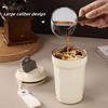 420ML Stainless Steel Thermo Cafe Coffee Mug Car Thermos Mug LeakProof Travel Thermos Coffee Cup Portable Gift Coffee Cup