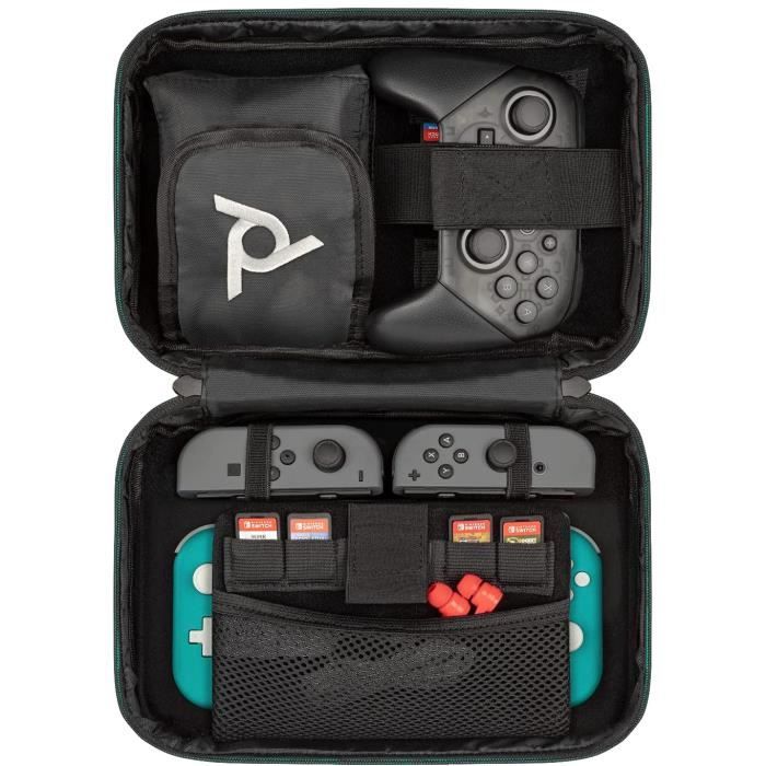 Housse de transport grand format - pdp gaming - animal crossing - vert - compatible switch - 14 cartes de jeu