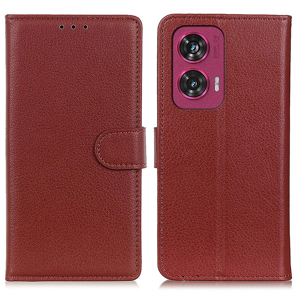 For Motorola Edge 50 Fusion 5G Case Litchi Texture Wallet Leather Phone Cover Wholesale