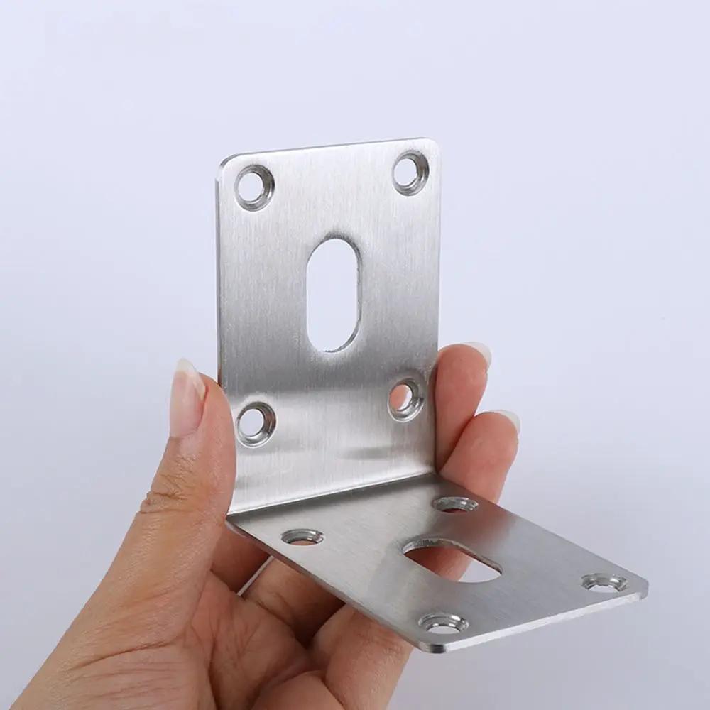 2 Stück Möbel Edelstahl Eck schnalle Befestiger Schutz Corner Guard Winkel Eck Code Winkel Halterungen Ständer