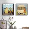 Landscape Love Dogs Pet Canvas Wall Art Paintings Posters and Prints Pictures Living Room Home Decor Vintage Nordic Abstract