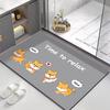 Cartoon Panda Bathroom Floor Mat Bathroom Water Absorption Quick Drying Dirt Resistant Anti Slip Diatom Mud Foot Mat