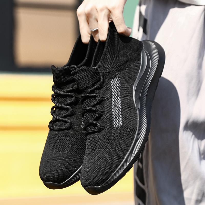 Spring and Summer New Men's and Women's Trendy Shoes Flying Woven Youth Mesh Sports Casual Shoes Couple Sports Shoes Lazy Shoes