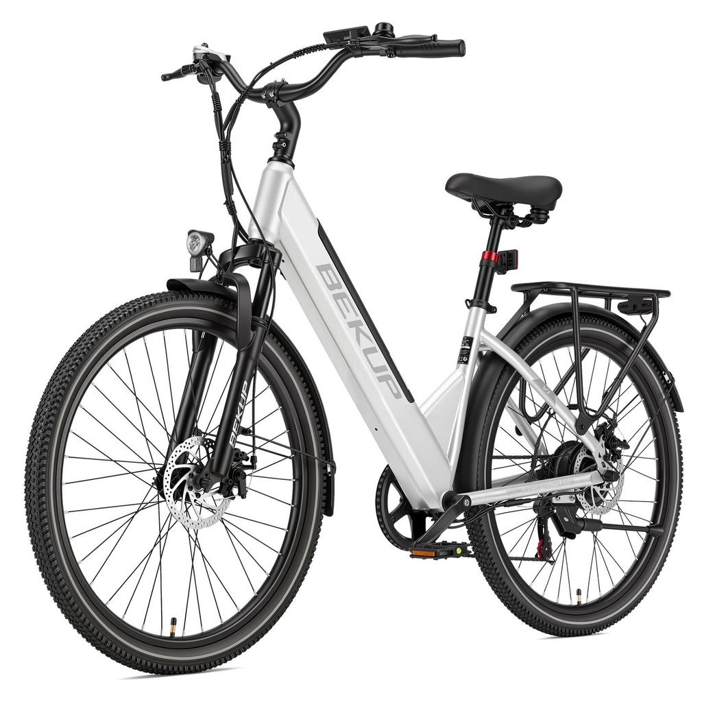 BEKUP V1 City Commuting Electric Bicycle 26 Inch Tires 36V 14.5AH Battery 250W Motor 125KG Max Load 75KM Max Range E-Bike For Unisex
