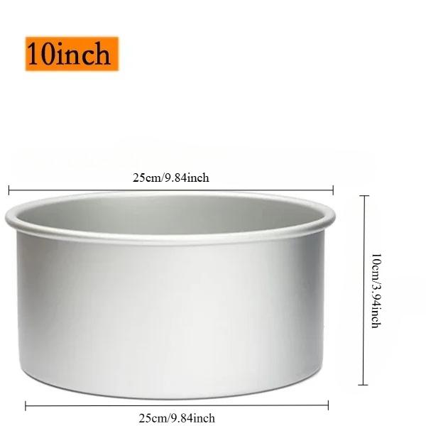 6/8/10 Inch Heightened Cake Mould Deepened Anode Removable Bottom Mold Baking Tool Cylindrical Cake Baking Tray Bakery Tools
