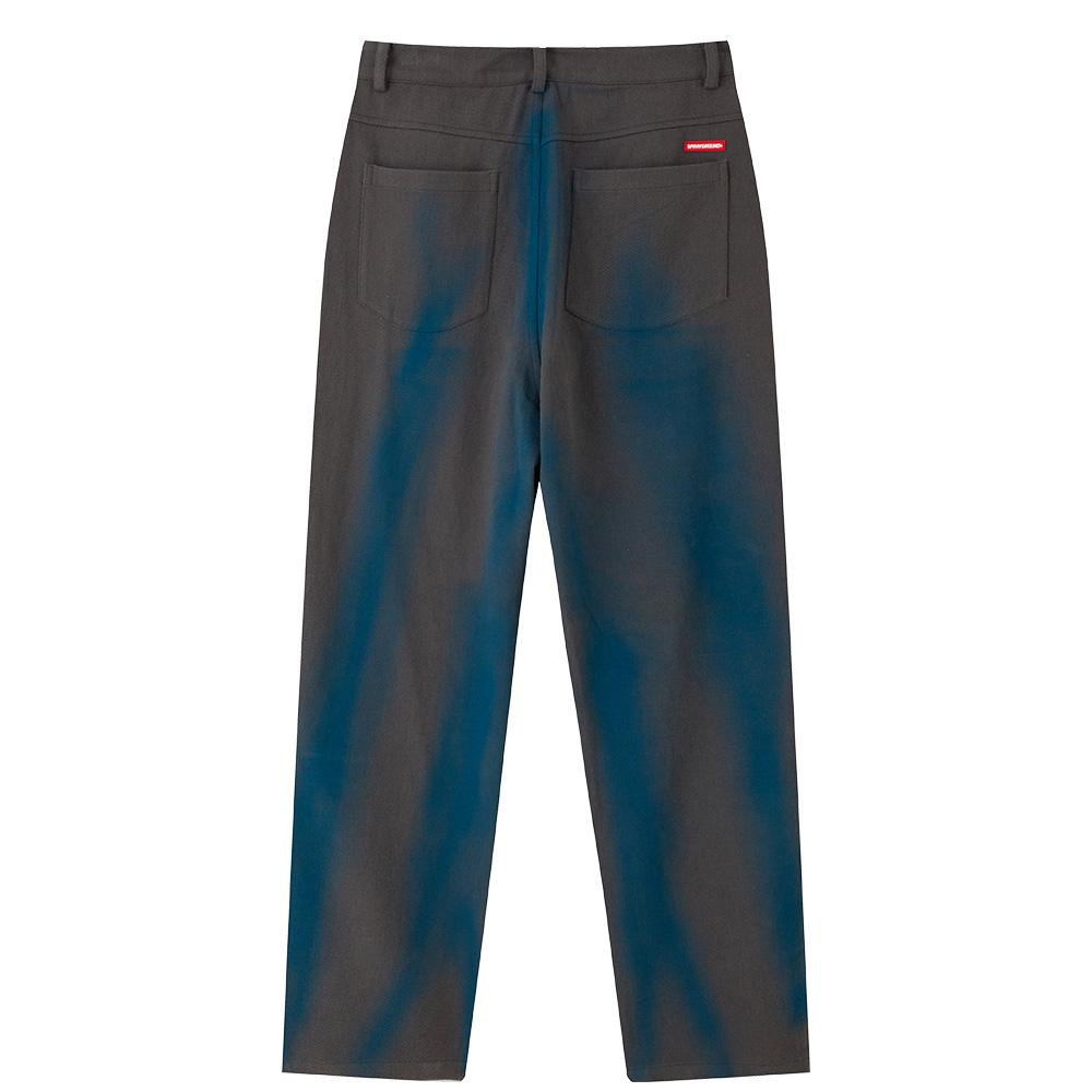 Sprayground Shark Gradient Casual Wash Straight Leg Jeans Unisex jeans Dark-Gray W1012215