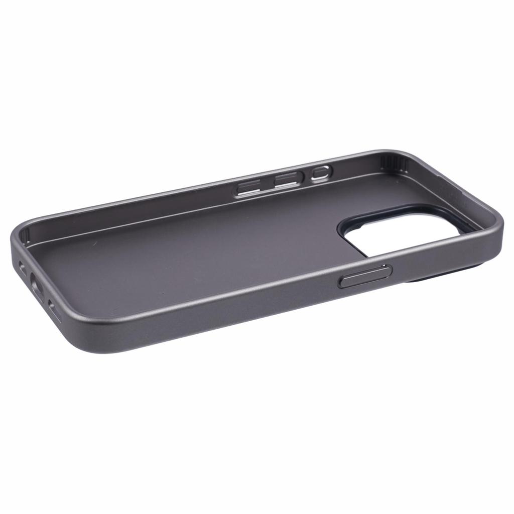 For iPhone 15 Pro Case Geometric Line Leather+PC+TPU Phone Cover