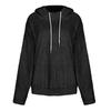 Women's Fashion Leisure Color Long Sleeve Pullover With Drawstring Plush Coat Top