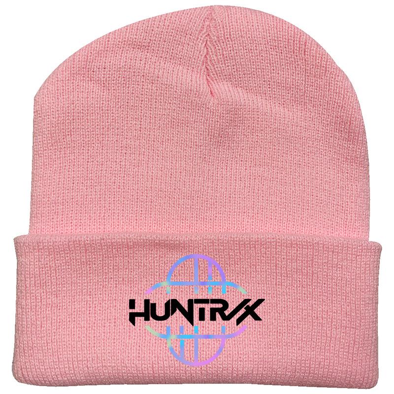Peripheral Knitted Hat Curled Wool Hat Printed Doudou Hat Outdoor Cold Hat Adult