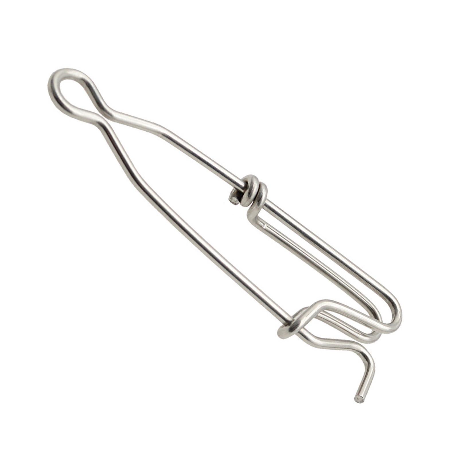 

Зажимы для лески из нержавеющей стали Зажимы для длинной лески Зажимы для рыболовного карабина Крючок для рыболовной снасти Зажим для приманки Ветка Вешалка Зажим