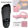 Non Slip Yoga Socks For Women With Straps Ballet Barre Dance Pilates Workout Anti Skid Grip