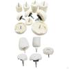 Buffing ing Wheels Kit , White Various Shaped Durable Jewelry Wheel for Mirror Wood Ceramic Glass