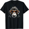 Monkey With Orange Sunglasses Graphic T-shirt
