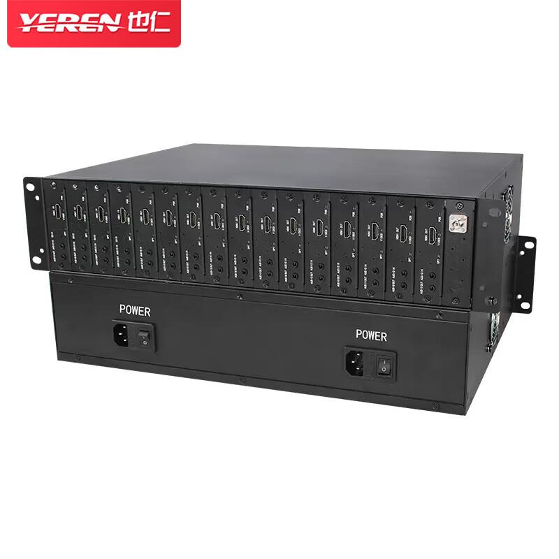 Yeren 16-Channel Rack-Mount HDMI & Audio Fiber Optic Extender