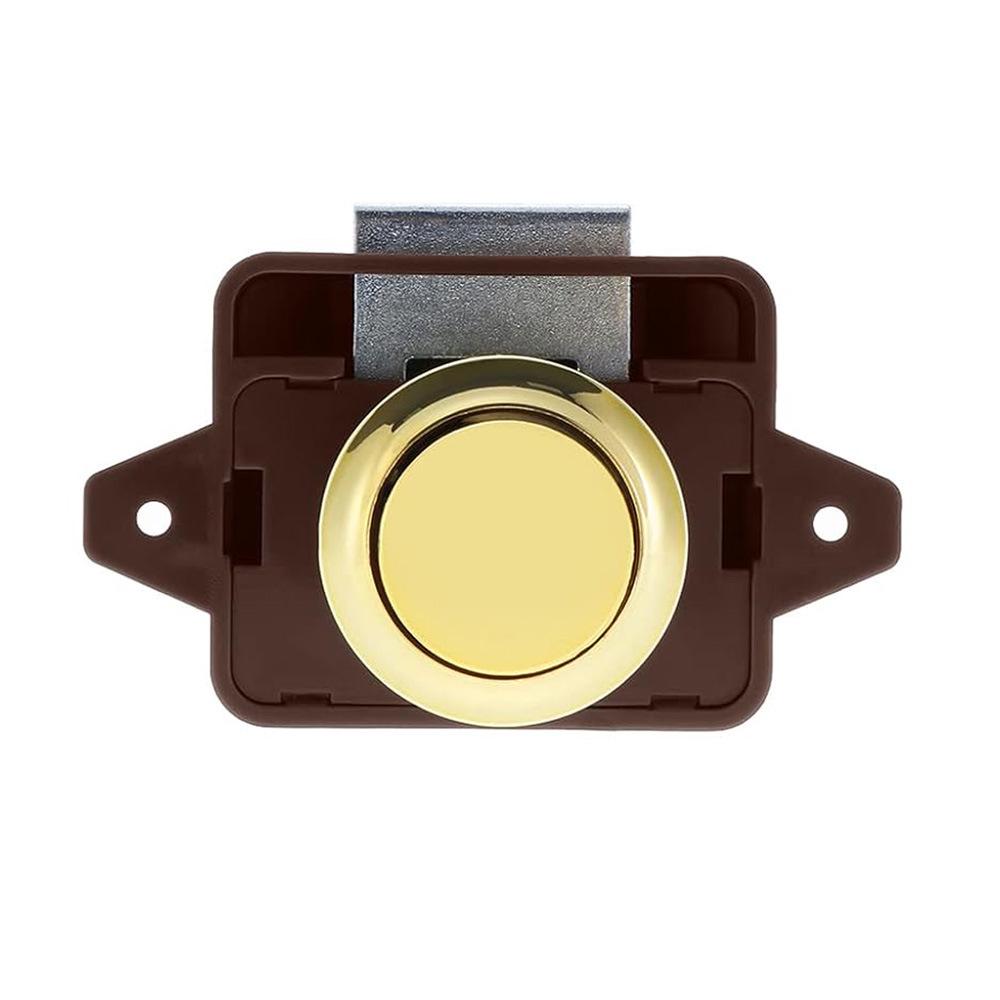 

Большой настенный шкаф для автодома с кнопочным замком и скрытой ручкой