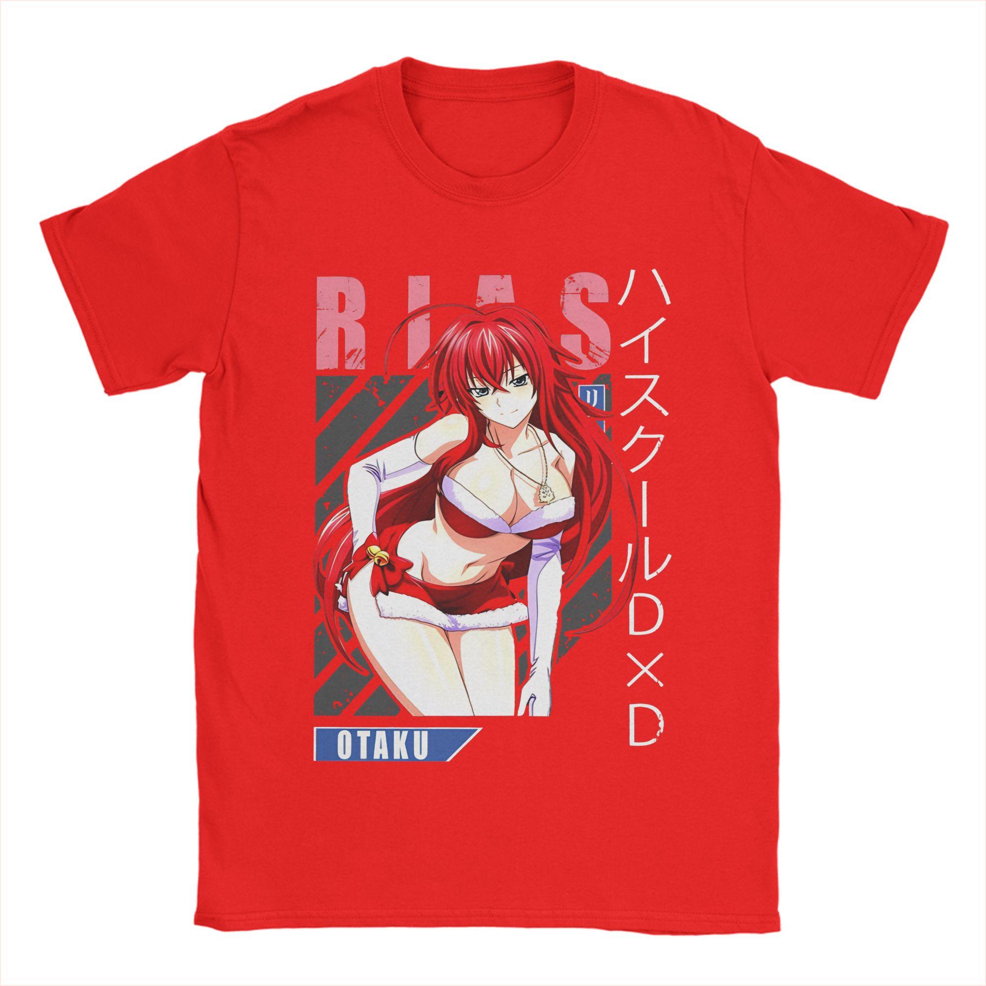 

Футболки Rias Gremory для мужчин и женщин High School DxD 100% хлопок футболка с круглым вырезом и коротким рукавом Новое поступление одежда S