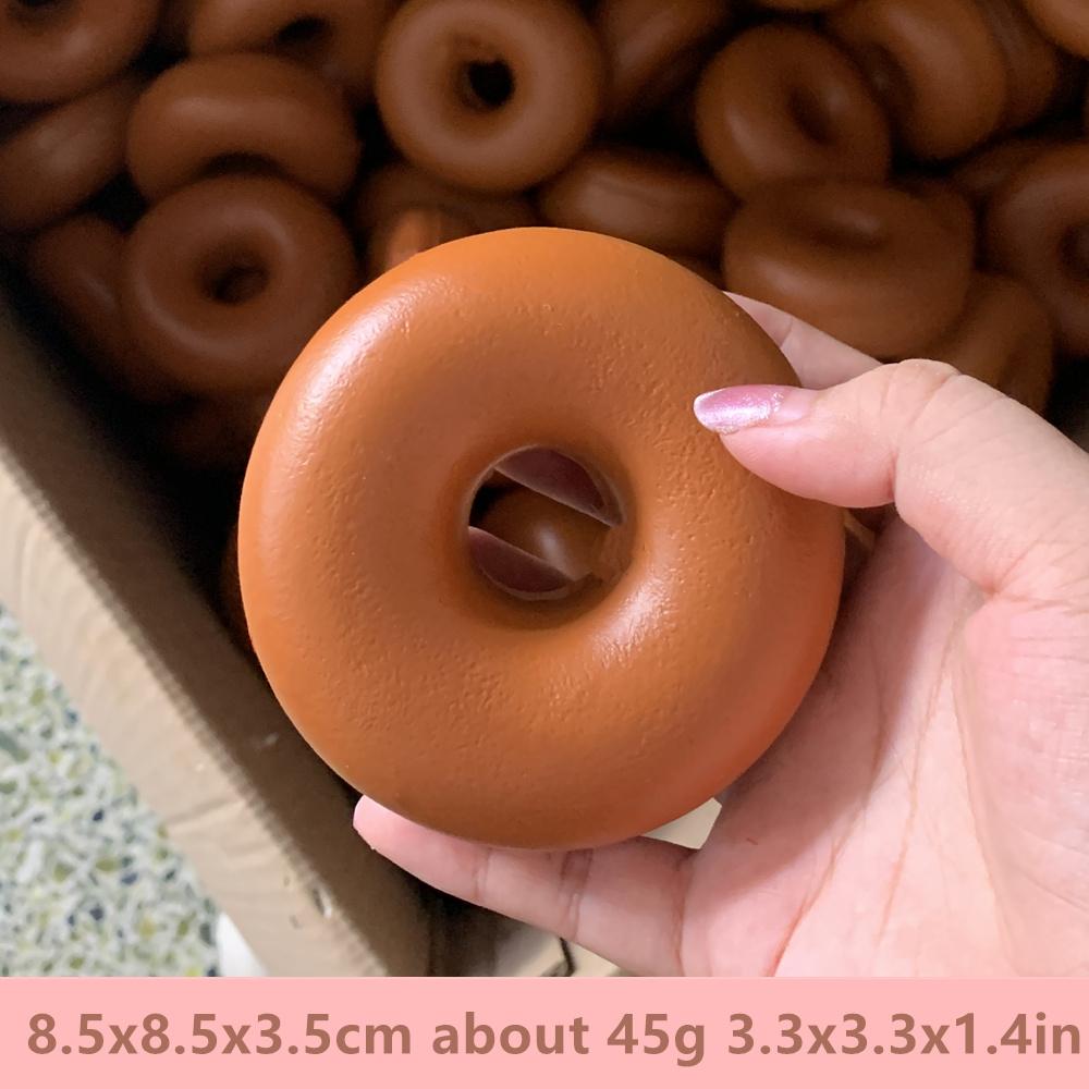 PU Doughnuts Cakes Faux Donut Food Model Bread Party Chocolate Frosting Stress Relief Simulation Wholesale Sugar Sweet Candy Toy