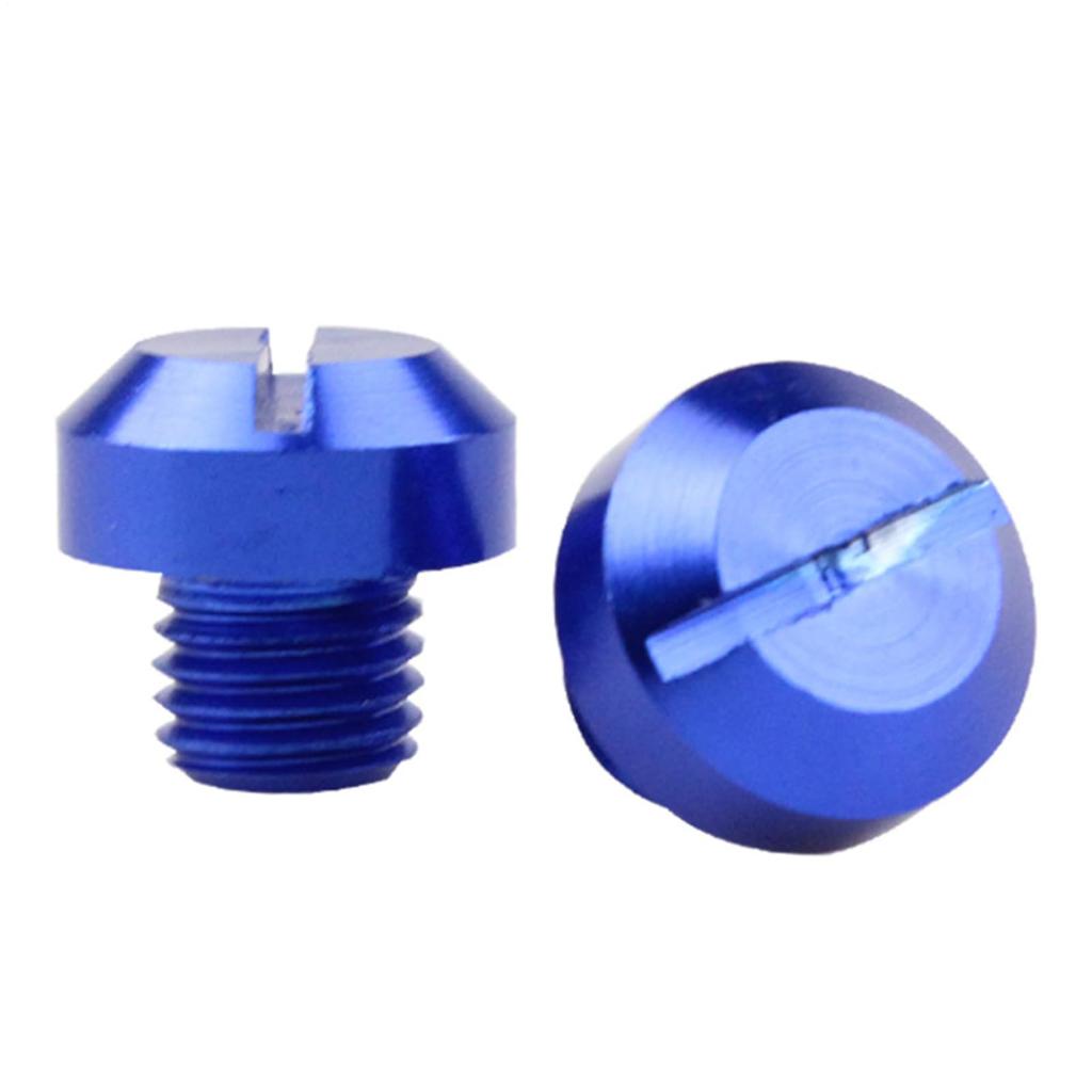 Motorcycle Mirror Hole Plug Screw | 2 Piece Aluminum Mirror Hole Plug Screw,M10x1.25 Universal Left and Right Screw Bolts