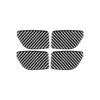 4PCS Carbon Fiber Car Inner Door Handle Bowl Panel Ring Cover Decoration Stickers For Nissan Sentra Sylphy 2016- Accessories