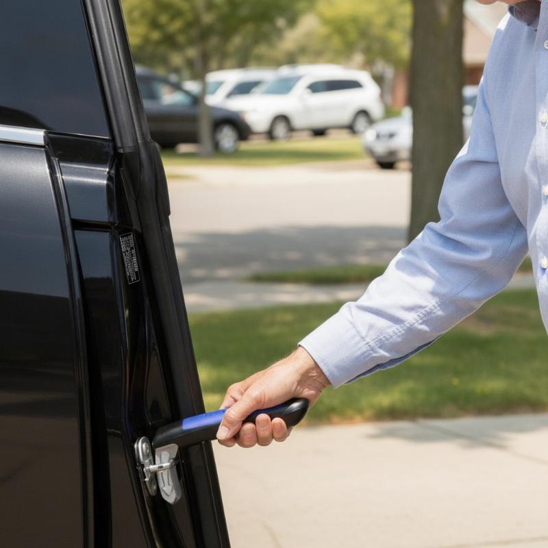 2 In 1 Multifunction Car Door Assist Handle Portable Vehicle Support Handle Window Breaker Automotive