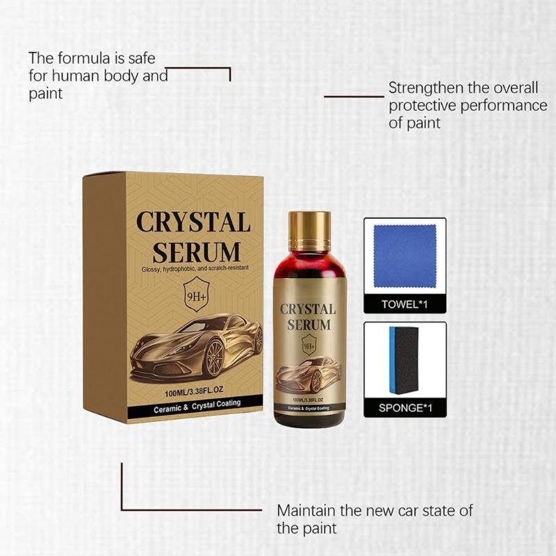 Advanced Car Paint Protection Kit Ceramic Coating Liquid With SiO2 Formula To Enhancing Gloss And Prevent Scratches