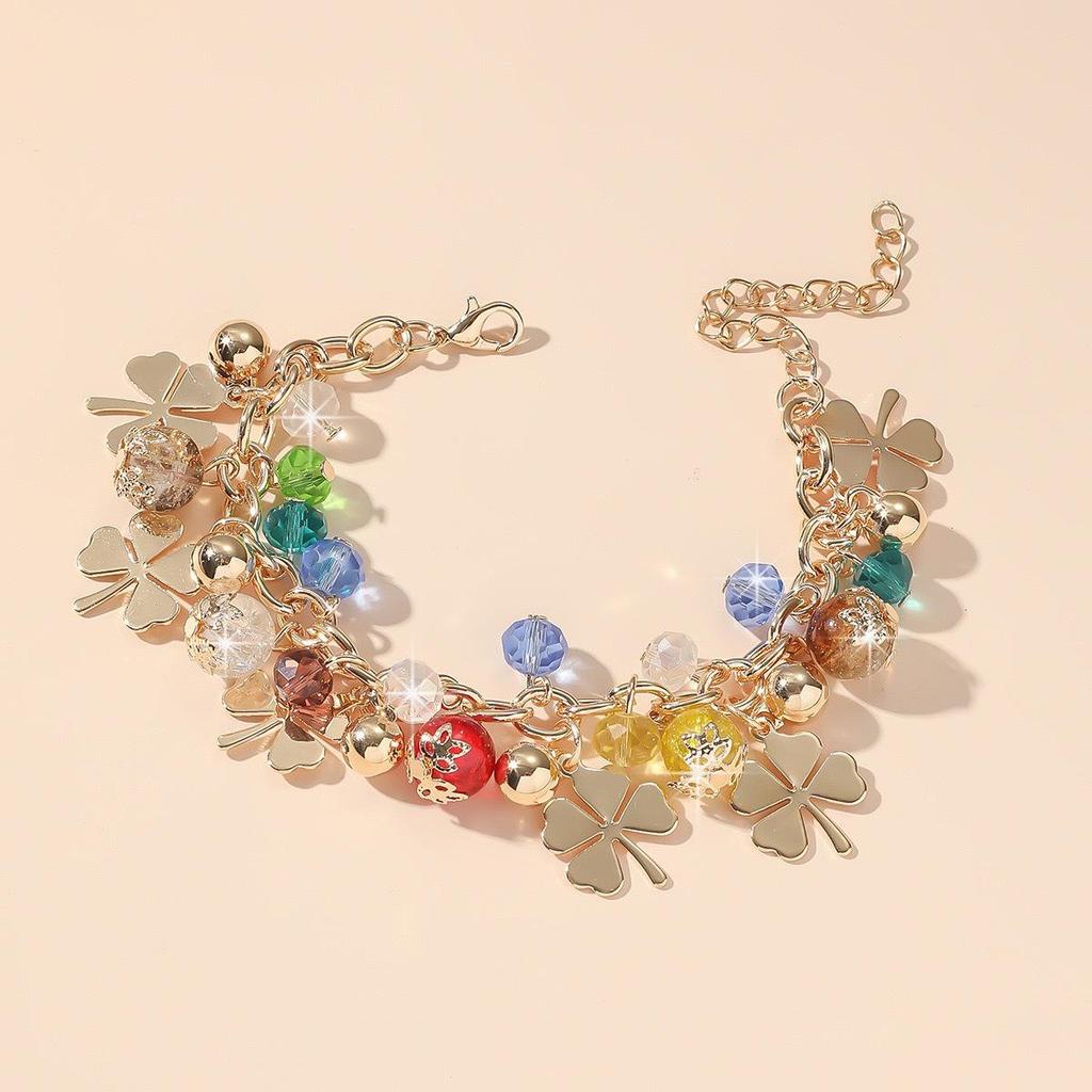 Bohemian Multicolor Glass Beaded Bracelet for Women