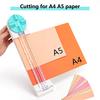 ecraft Paper Trimmer, Craft Paper Cutter, 4 Styles, Multifunctional Scrapbooking Tool with Dial Blades for Straight, Wavy, Dot, Perforated, and Creasi
