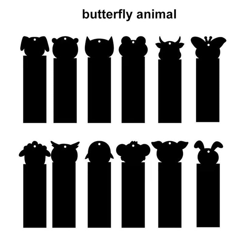 12PCS Bookmark Scratch Paper DIY Children Painting Toys Puzzle Early Education Toys Kids Birthday Gift Scratch Painting TMZ