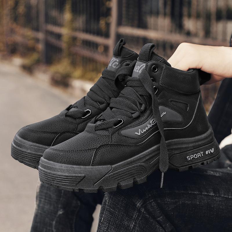 Men s shoes Martin boots men s autumn and winter new outdoor tooling shoes hiking shoes men s boots 39 чёрный 4719₽