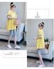 Korean-Style Maternity Summer T-Shirt and Mid-Length Dress Two-Piece Set
