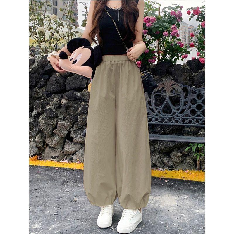 Petite Women's Summer Loose Fit Plus Size Quick-Dry Harem Lantern Sports Pants