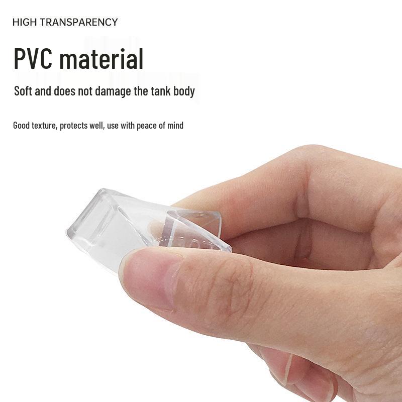 Transparent Soft Corner Protectors for Fish Tanks - Right Angle, Anti-Collision, Elastic for Children's Safety