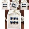 Stunning Blue Cat Eye Manicure Set Complete With Tools