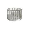 Vertical Stripe Transparent Glass Aroma Candle Holder