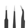 6pcs ESD Anti-Static Stainless Steel Tweezers Precision Maintenance Industrial Electronic Repair Tool Soldering Craft Hand Tools