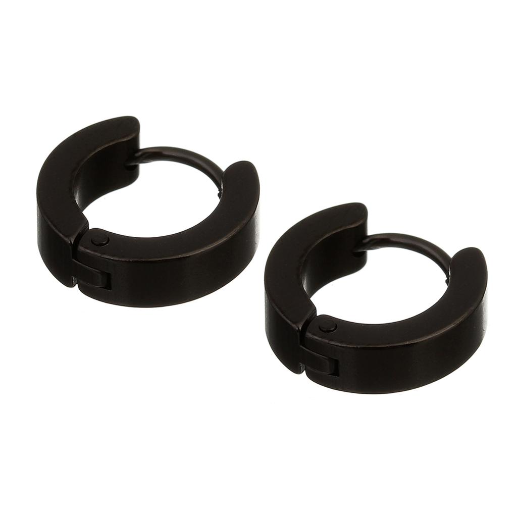 1 Pair Punk Stainless Steel Ear Circle Earrings Simple Ear Buckle Round Earring For Jewelry Making DIY Men Women Fashion Earring