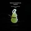 Hetian Jade Ice Clear Gourd Pendant Amulet for Couples