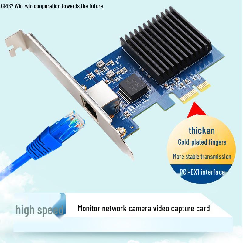 Realtek RTL8127 10 Gigabit PCI-E Network Card for Desktop Computer with RJ45