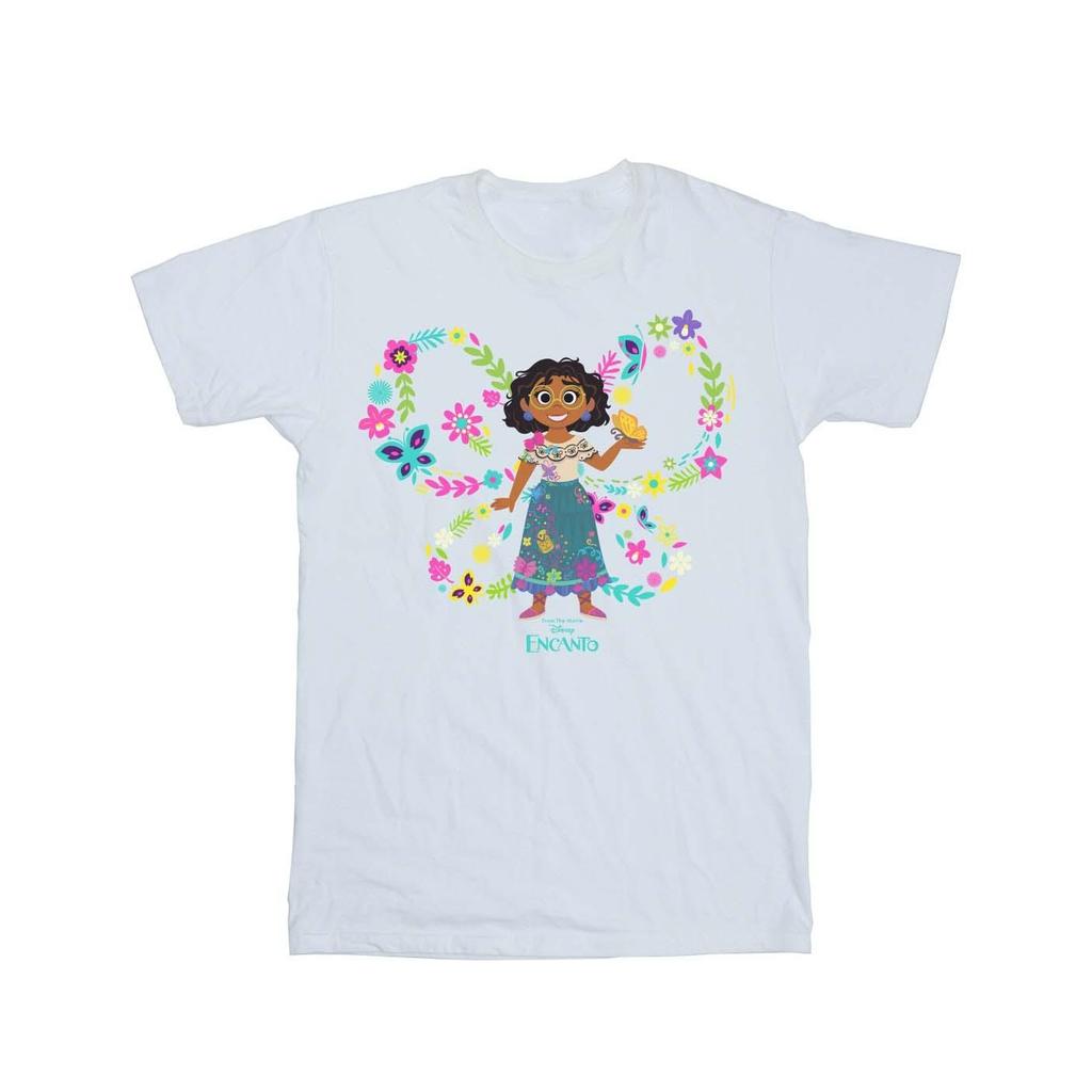Disney Encanto Mirabel Schmetterlings-Baumwoll-T-Shirt für Mädchen
