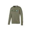 PUMA Sweatshirts Men's Green Crew Neck Moderate Regular 596848-46