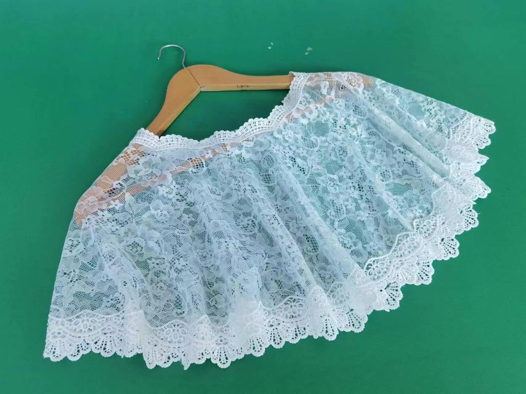 2020 Schwarzer Spitzenschal für Brautjungfern oder Hochzeitskleider - Leichter Frühlings-/Sommer-Wickel