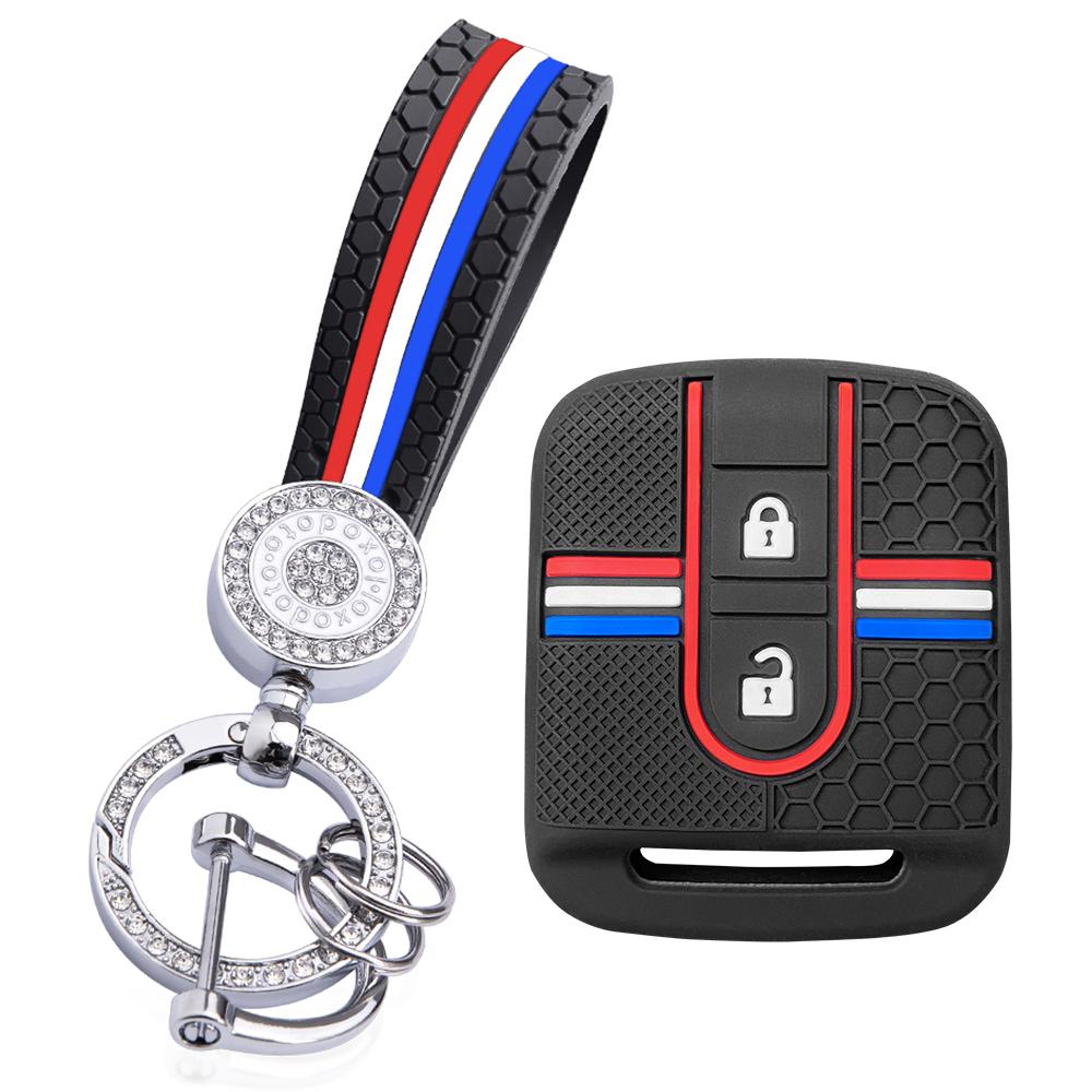 for Nissan qashqai j10 tiida note X-Trail T-31 Pathfinder navara Primera silicone car key case remote key holder cover chain