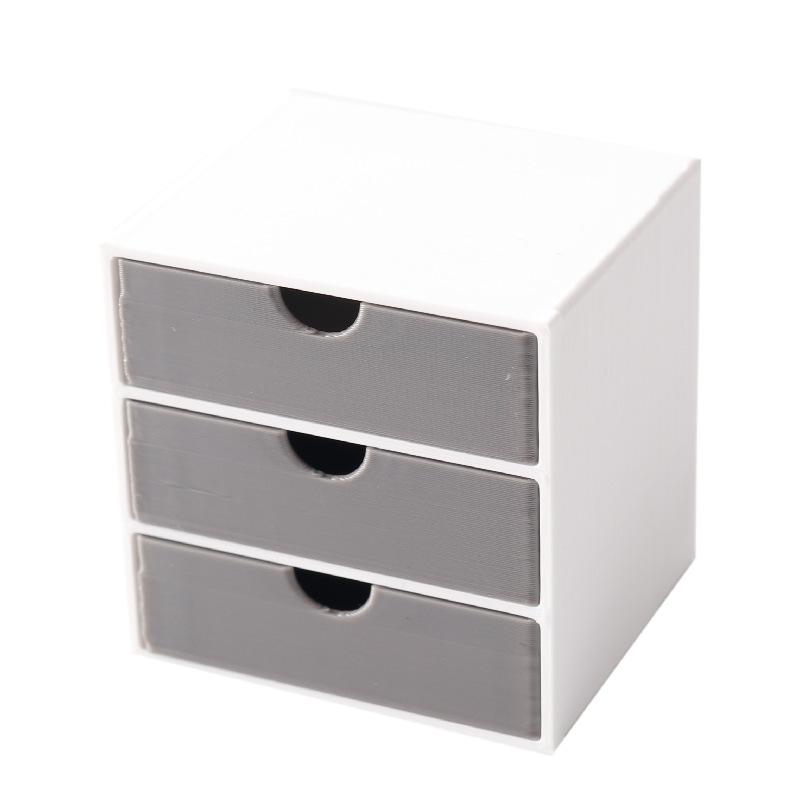 Miniature Drawer Storage Cabinet Bookcase 1/12 Dollhouse Furniture Model Micro Landscape Ornament