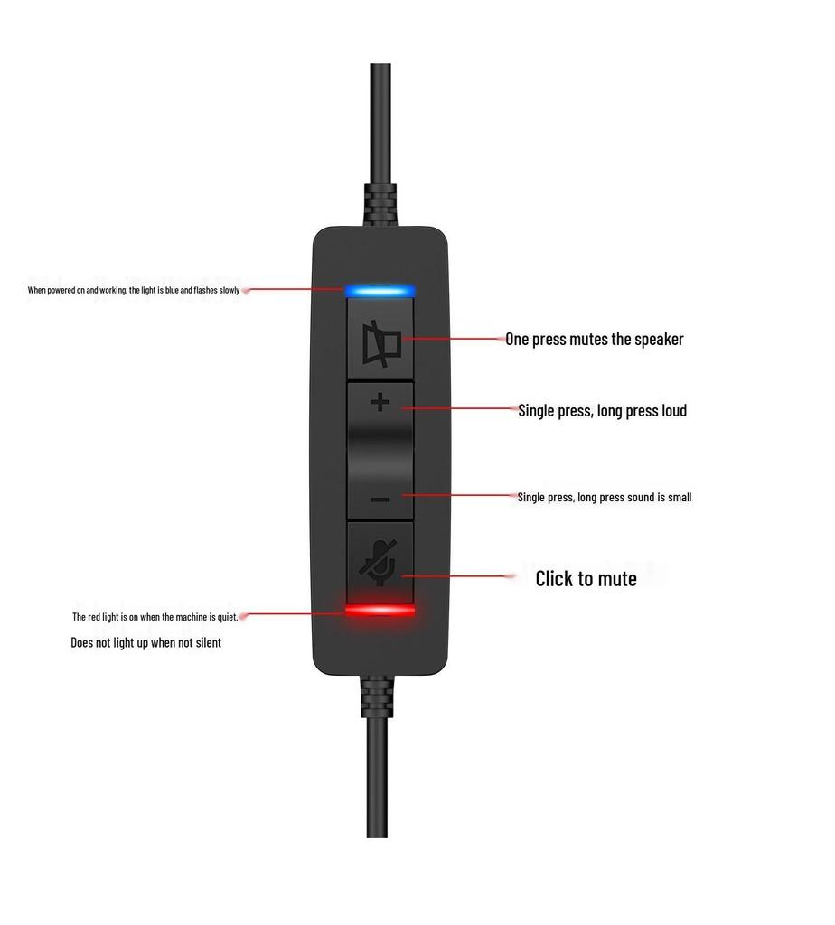 Dual Microphone Wireless Wired Call Center Headset with ENC Noise Reduction & One-Key Mute